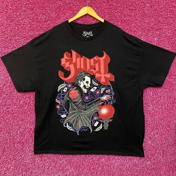 Ghost Cardinal Copia Crystal Ball Cards Heavy Metal Rock T-Shirt 3XL - Picture 1 of 4